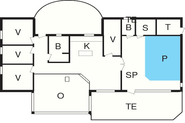 Foto van 12 persoons vakantie huis in Hjørring - Vakantiehuis in Hjørring - FloorPlan