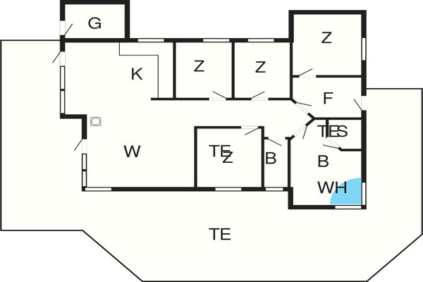 Foto van Luxe ecologische cottage in Klitmoller - Vakantiehuis in Thisted - FloorPlan