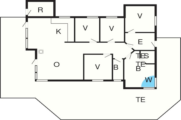 Foto van Luxe ecologische cottage in Klitmoller - Vakantiehuis in Thisted - FloorPlan
