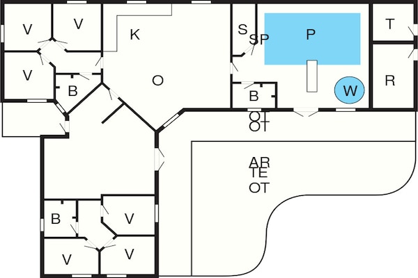 Foto van Luxe villa met zwembad -- By Traum Ferienwohnungen - FloorPlan