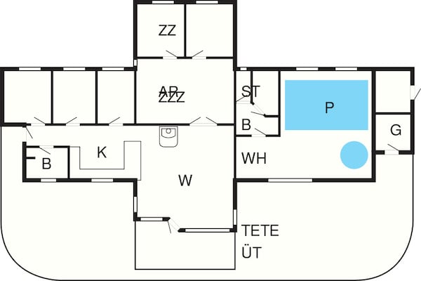 Foto van Luxe zwembad retraite -- By Traum Ferienwohnungen - Vakantiehuis in Idestrup - FloorPlan