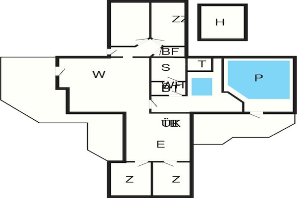 Foto van 10 persoons vakantie huis in Væggerløse-By Traum - FloorPlan