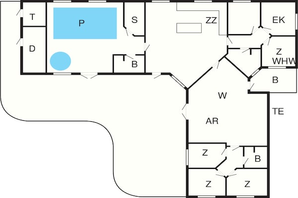 Foto van Luxe villa met privézwembad in Bagenkop - Vakantiehuis in Bagenkop - FloorPlan