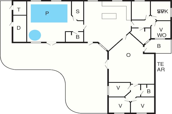 Foto van Luxe villa met privézwembad in Bagenkop - Vakantiehuis in Bagenkop - FloorPlan