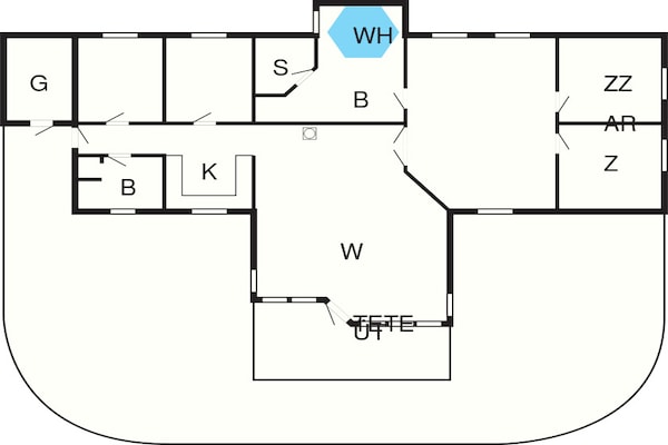 Foto van 10 persoons vakantie huis in Rødby-By Traum - Vakantiehuis in Rødby - FloorPlan