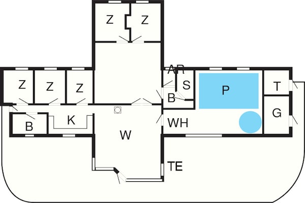 Foto van Luxe villa met zwembad aan zee - Vakantiehuis in Sydals - FloorPlan