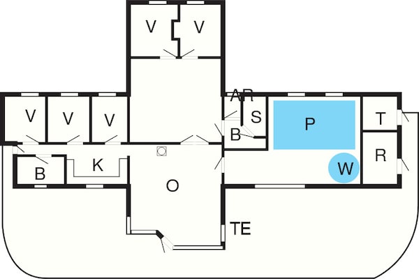 Foto van Luxe villa met zwembad aan zee - Vakantiehuis in Sydals - FloorPlan