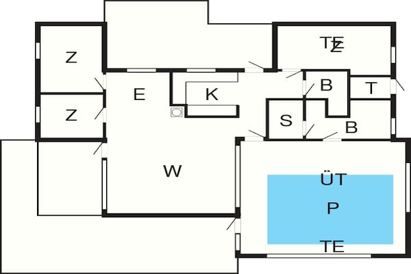 Foto van 10 persoons vakantie huis in Bindslev-By Traum - Vakantiehuis in Bindslev - FloorPlan