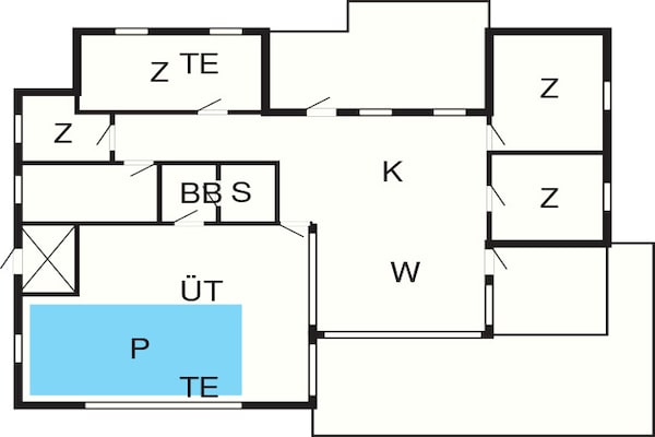 Foto van 10 persoons vakantie huis in Hjørring-By Traum - Vakantiehuis in Hjørring - FloorPlan