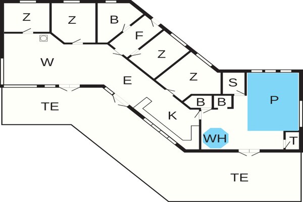 Foto van Luxe retraite met zwembad - Vakantiehuis in Løkken - FloorPlan