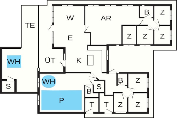 Foto van Luxe vakantieverblijf in Mommark - Vakantiehuis in Sydals - FloorPlan