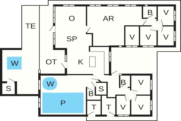 Foto van Luxe vakantieverblijf in Mommark - Vakantiehuis in Sydals - FloorPlan