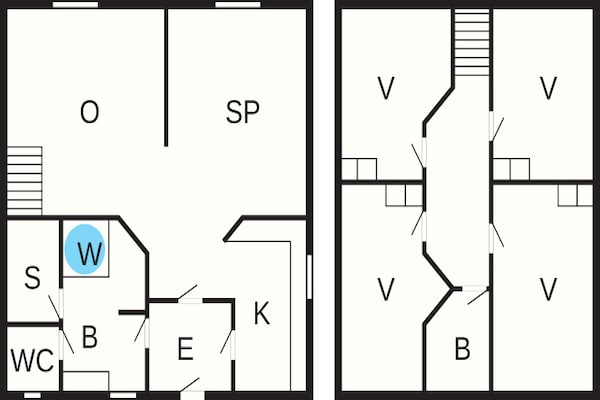 Foto van Vakantiehuis met sauna en bubbelbad - Vakantiehuis in Blåvand - FloorPlan