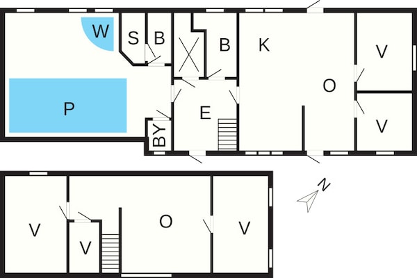Foto van Luxe vakantieverblijf met zwembad - Vakantiehuis in Thyholm - FloorPlan