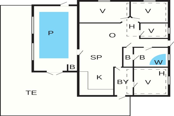 Foto van 12 persoons vakantie huis in Egå-By Traum - Vakantiehuis in Egå - FloorPlan