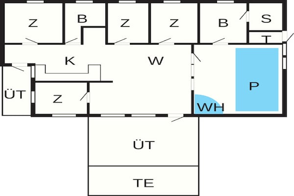 Foto van Luxe vakantieverblijf met zwembad - Vakantiehuis in Juelsminde - FloorPlan