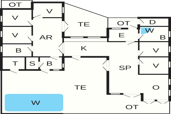 Foto van 16 persoons vakantie huis in Ansager-By Traum - Vakantiehuis in Ansager - FloorPlan