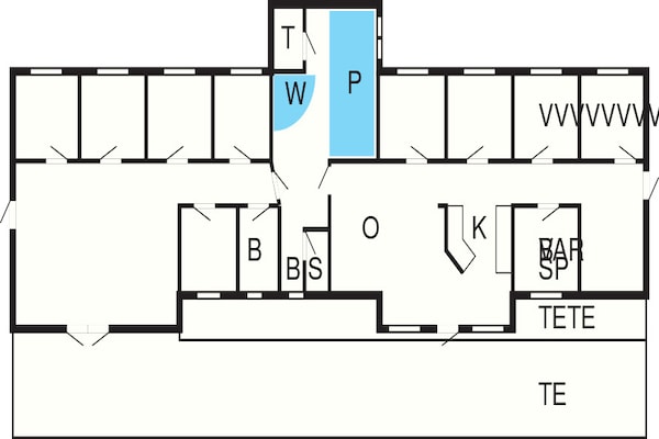 Foto van Luxe vakantiehuis met zwembad - Vakantiehuis in Fanø - FloorPlan