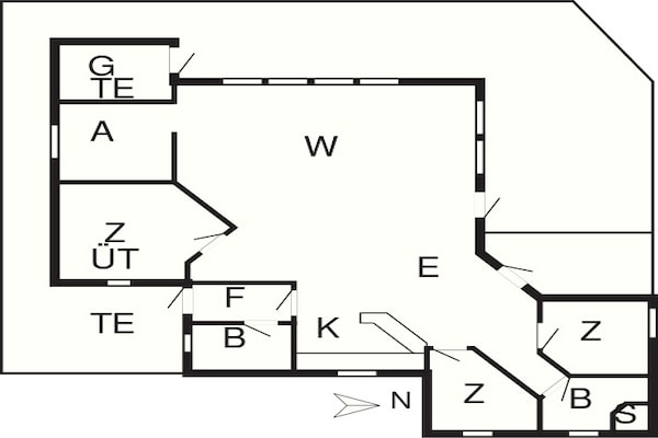 Foto van 10 persoons vakantie huis in Harboøre-By Traum - Vakantiehuis in Harboøre - FloorPlan