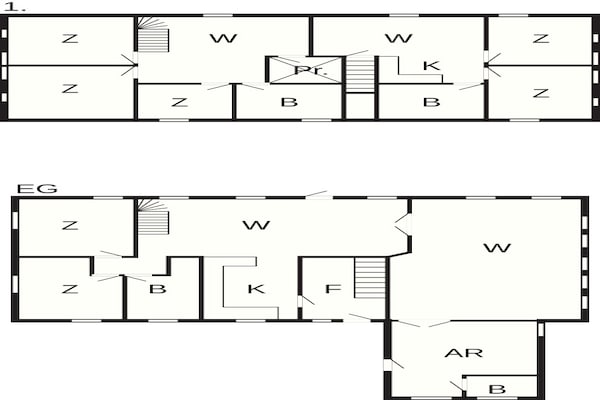 Foto van 17 persoons vakantie huis in Rømø - Vakantiehuis in Rømø - FloorPlan