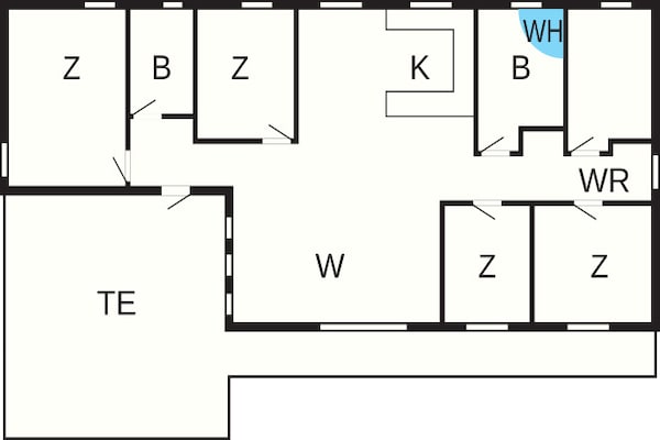 Foto van 11 persoons vakantie huis in Væggerløse-By Traum - FloorPlan