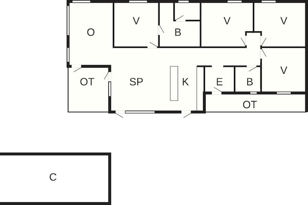 Foto van 10 persoons vakantie huis in Vinderup-By Traum - Vakantiehuis in Vinderup - FloorPlan