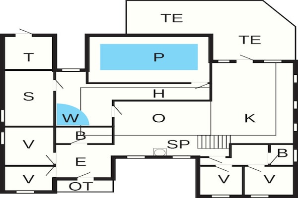 Foto van Luxe zwembadresort in Ebeltoft - Vakantiehuis in Ebeltoft - FloorPlan