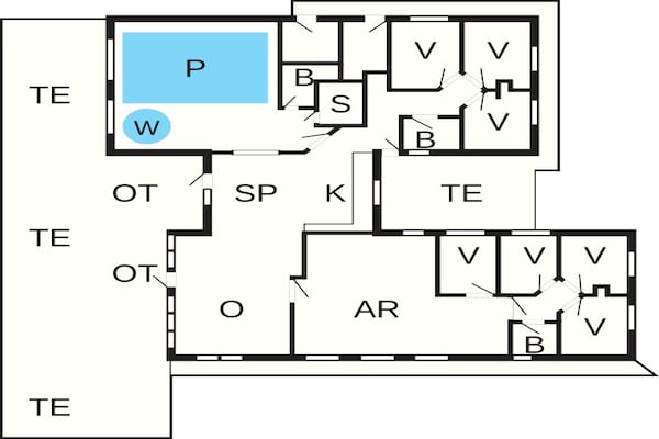 Foto van Luxe retraite in Mommark - Vakantiehuis in Sydals - FloorPlan