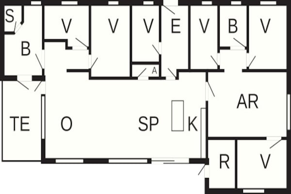 Foto van 14 persoons vakantie huis in Ebeltoft-By Traum - Vakantiehuis in Ebeltoft - FloorPlan