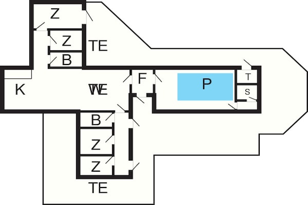 Foto van 10 persoons vakantie huis in Fjerritslev-By Traum - Vakantiehuis in Fjerritslev - FloorPlan