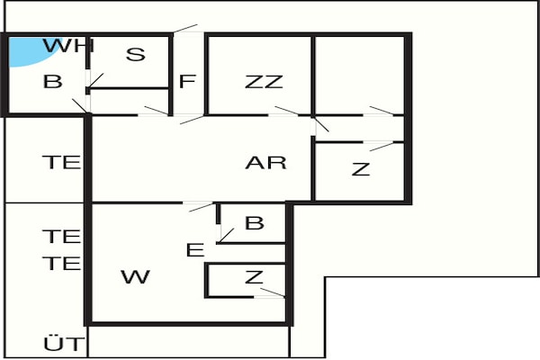 Foto van 10 persoons vakantie huis in Oksbøl-By Traum - Vakantiehuis in Oksbøl - FloorPlan