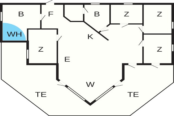 Foto van 10 persoons vakantie huis in Væggerløse-By Traum - FloorPlan