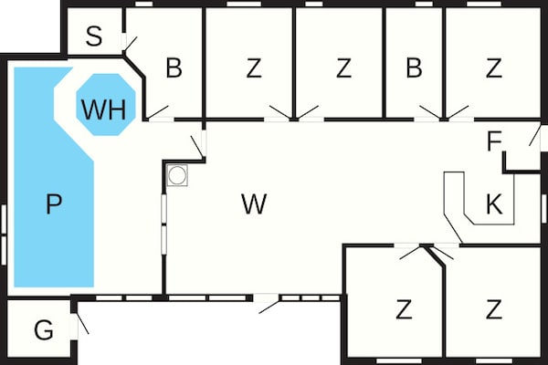 Foto van 10 persoons vakantie huis in Græsted - Vakantiehuis in Græsted - FloorPlan