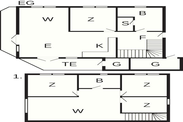 Foto van Luxe spa-retraite in Romo - Vakantiehuis in Rømø - FloorPlan