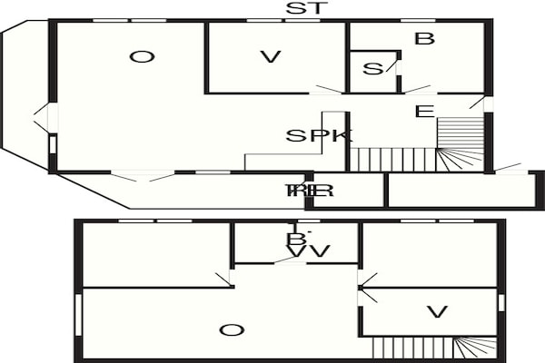 Foto van Luxe spa-retraite in Romo - Vakantiehuis in Rømø - FloorPlan