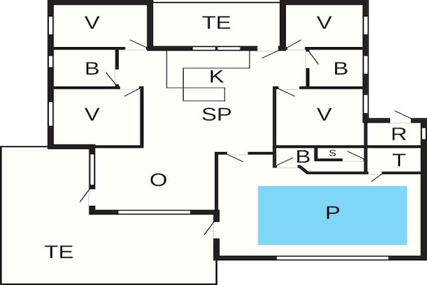 Foto van 10 persoons vakantie huis in Fjerritslev-By Traum - Vakantiehuis in Fjerritslev - FloorPlan