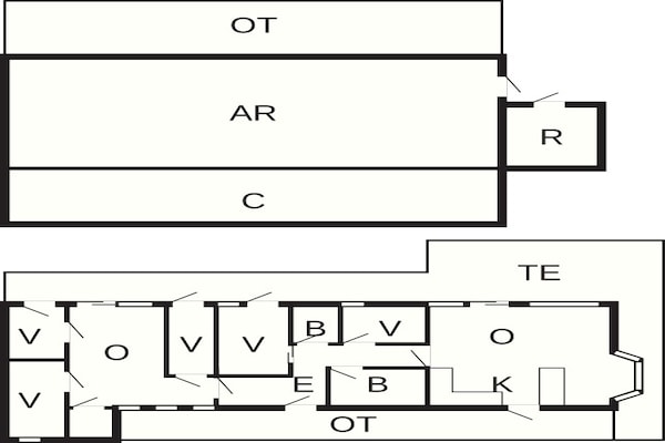 Foto van 10 persoons vakantie huis in Ry-By Traum - Vakantiehuis in Ry - FloorPlan