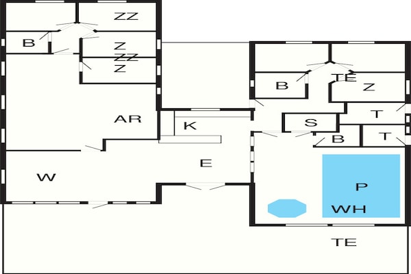 Foto van Luxe vakantieverblijf in Albaek - Vakantiehuis in Ålbæk - FloorPlan
