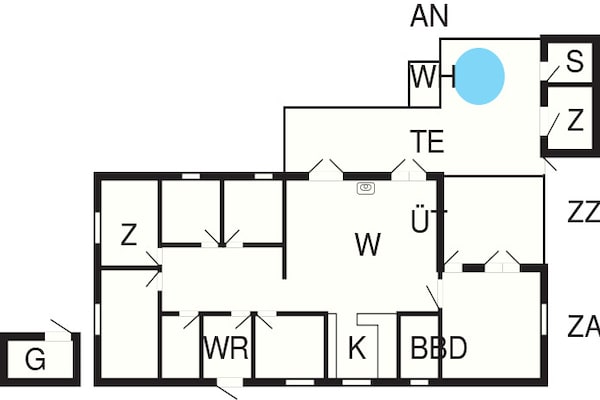 Foto van 12 persoons vakantie huis in Ålbæk-By Traum - Vakantiehuis in Ålbæk - FloorPlan