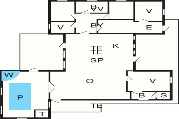 Foto van Zwembadparadijs in Helberskov - Vakantiehuis in Hadsund - FloorPlan