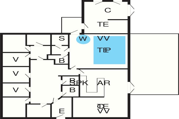 Foto van 18 persoons vakantie huis in Løkken - Vakantiehuis in Løkken - FloorPlan