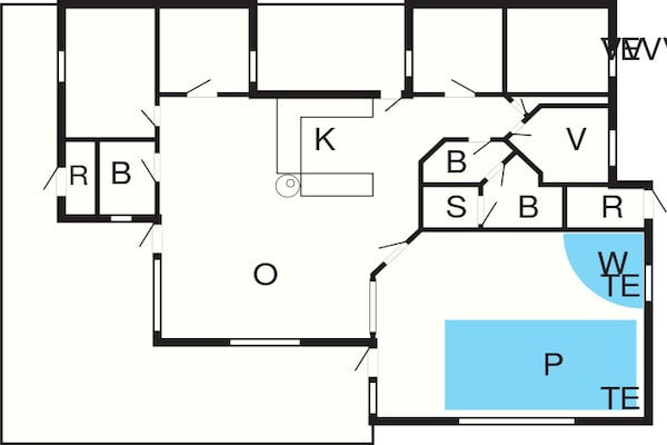Foto van Luxe retraite in Lonstrup - Vakantiehuis in Hjørring - FloorPlan
