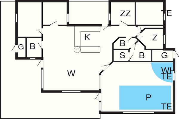 Foto van Luxe retraite in Lonstrup - Vakantiehuis in Hjørring - FloorPlan