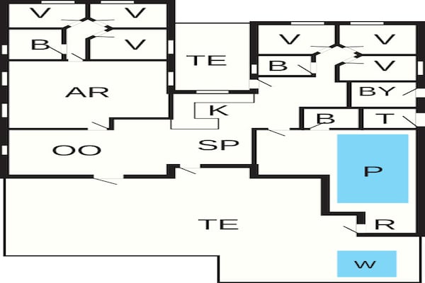 Foto van Luxe retraite in Romo -- By Traum Ferienwohnungen - Vakantiehuis in Rømø - FloorPlan