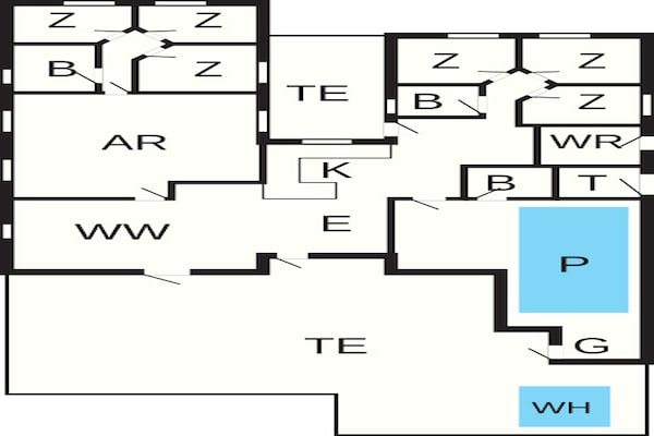 Foto van Luxe retraite in Romo -- By Traum Ferienwohnungen - Vakantiehuis in Rømø - FloorPlan