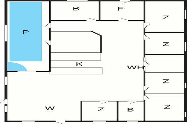 Foto van 12 persoons vakantie huis in Rødby-By Traum - Vakantiehuis in Rødby - FloorPlan