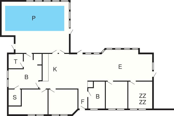 Foto van 12 persoons vakantie huis in Pandrup-By Traum - Vakantiehuis in Pandrup - FloorPlan