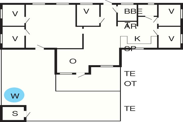 Foto van Luxe vakantieverblijf in Marielyst - Vakantiehuis in Væggerløse - FloorPlan