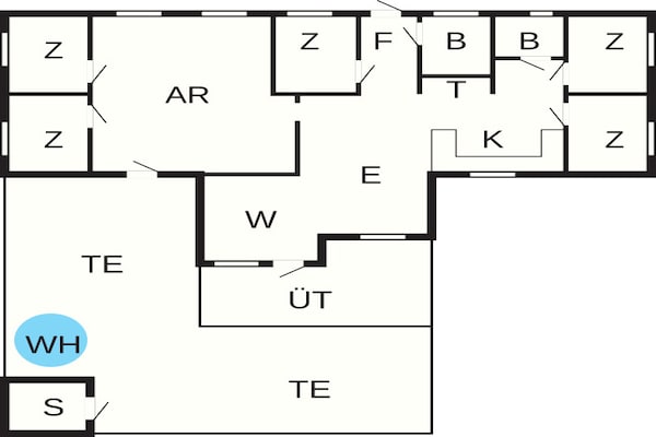Foto van Luxe vakantieverblijf in Marielyst - Vakantiehuis in Væggerløse - FloorPlan
