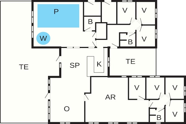 Foto van 18 persoons vakantie huis in Bogense - Vakantiehuis in Bogense - FloorPlan